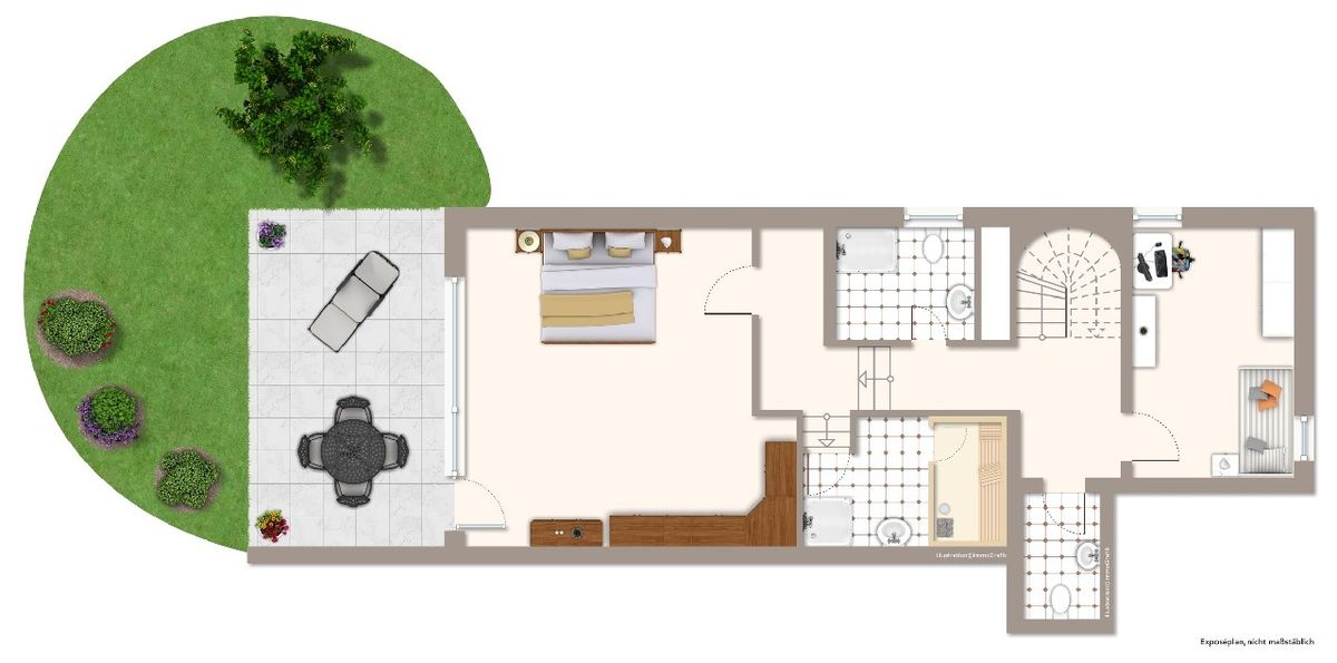 Grundriss Gartengeschoss