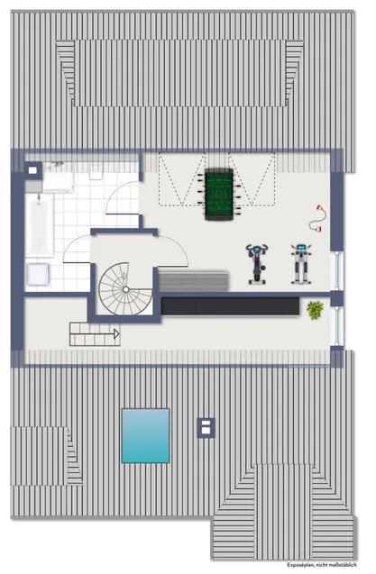 Grundriss Spitzboden