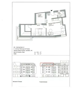 Dachgeschoss 52 m²