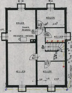 Grundriss Keller