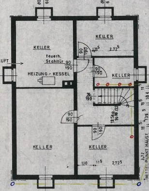 Grundriss Keller