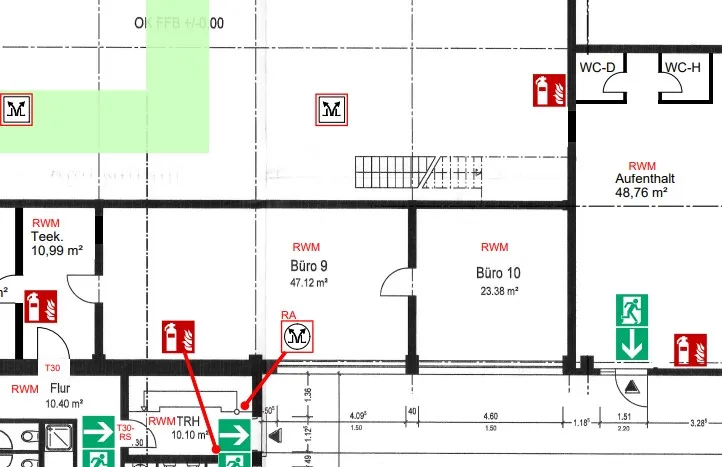 Büro 9,10 und die Teeküche
