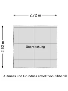Grundriss Überdachung 
