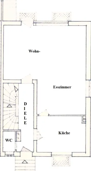 Keine Originalzeichnung, Unterlage dient lediglich zur Information - Grundriss EG