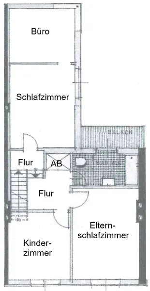 Keine Originalzeichnung, Unterlage dient lediglich zur Information | Grundriss 1.OG