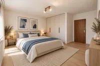 Schlafzimmer KI Digital Staging