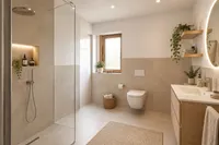 Badezimmer KI Digital Staging