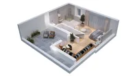 Grundriss Dachstudio