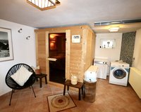 Saunabereich und Waschküche