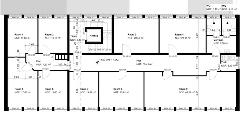 Grundriss 1. Obergeschoss