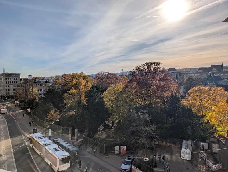 Fernblick vom Balkon