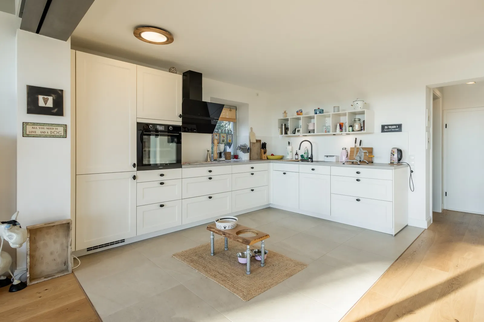 Offene Küche im Erdgeschoss