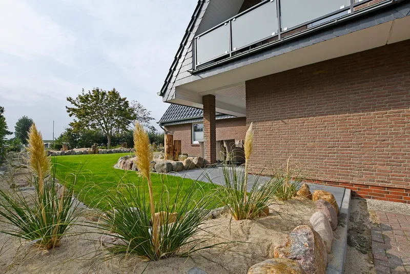 Blick zum Grundstück