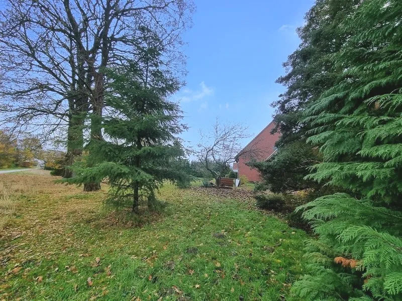 Blick zum Grundstück