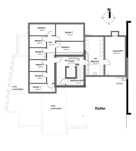Kellergeschossplan