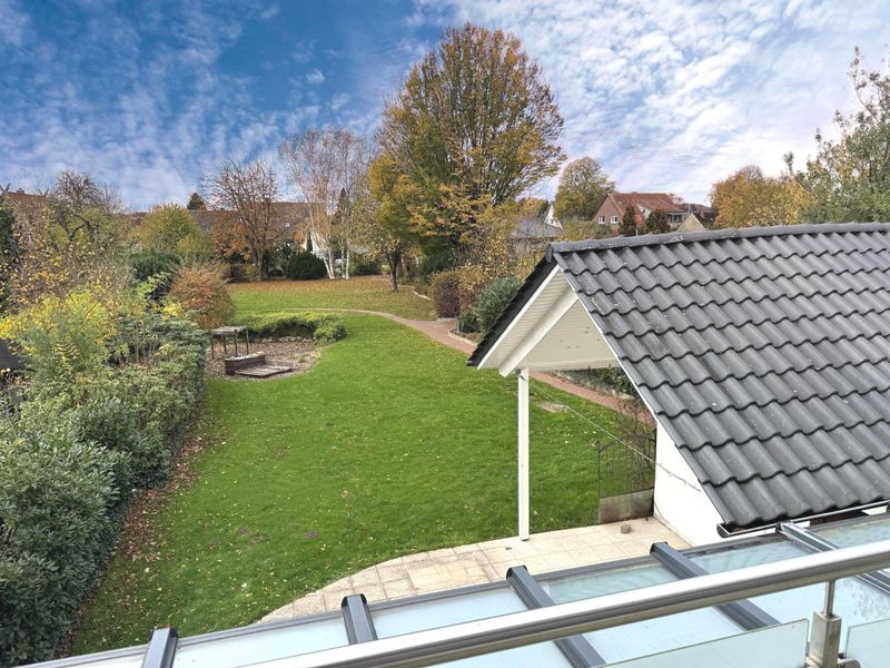 Balkon mit Gartenblick