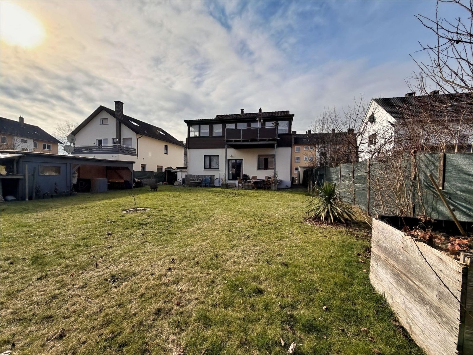 Rückseite des Hauses