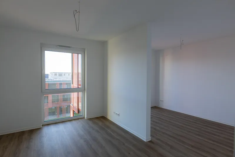 Wohnzimmer mit Trennwand