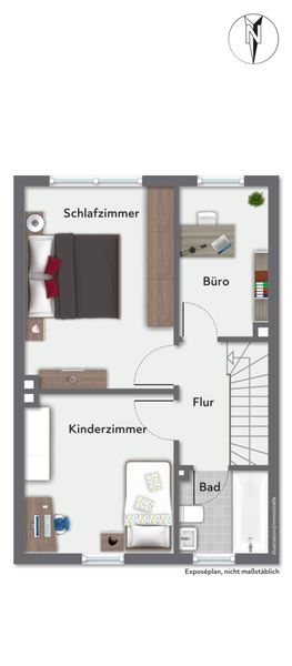 Grundriss Obergeschoss