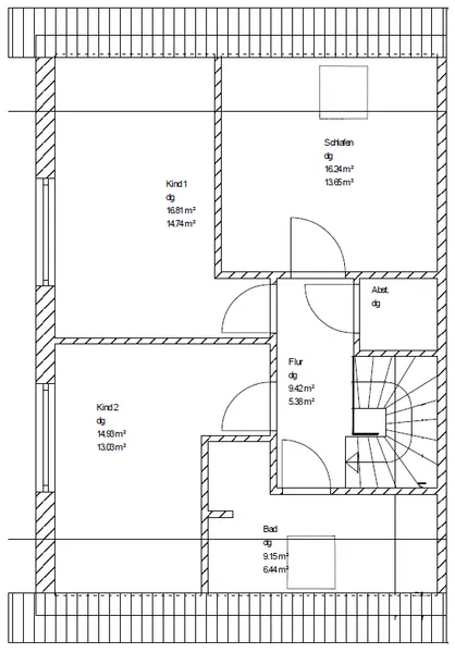 Grundriss Dachgeschoss