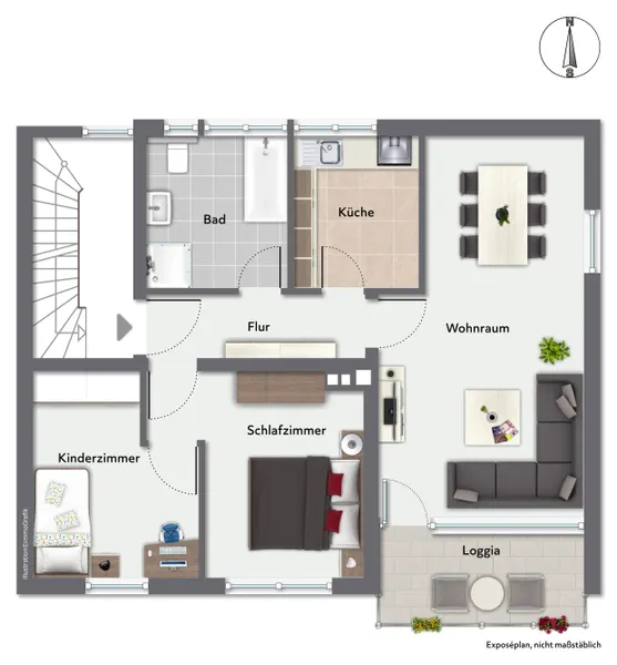 Grundriss 1. Obergeschoss