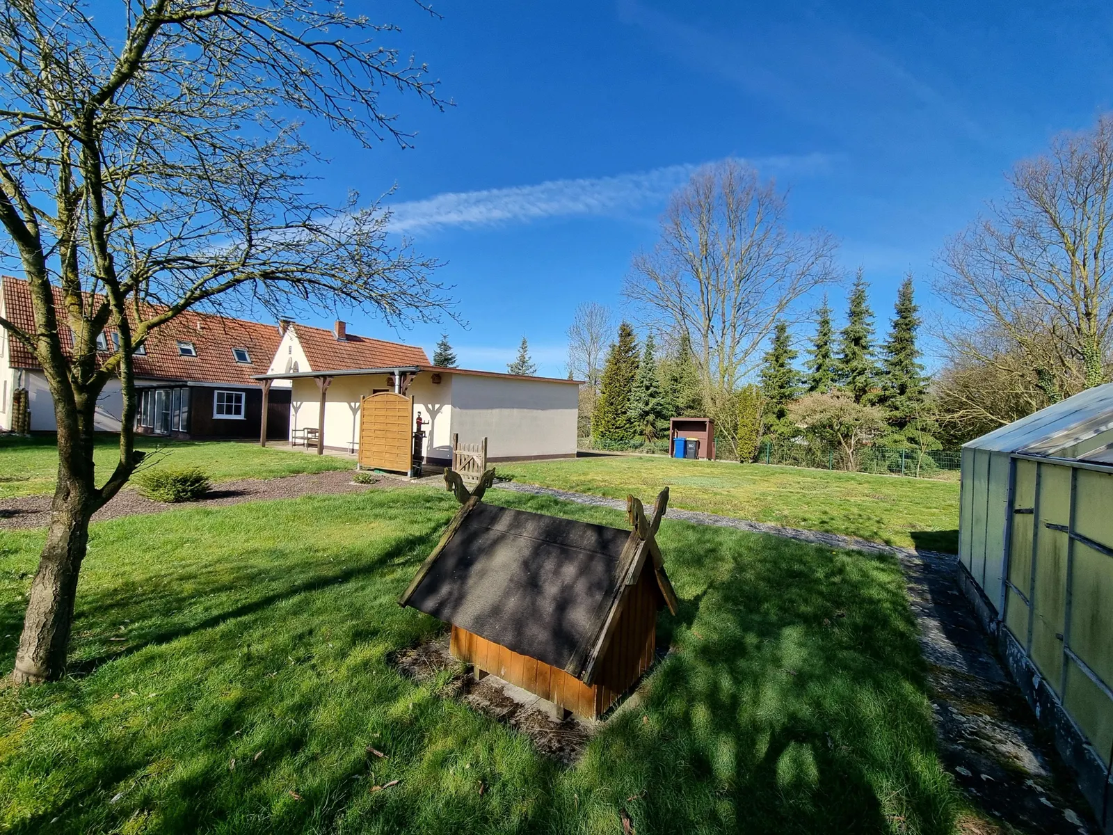 Blick zum Grundstück