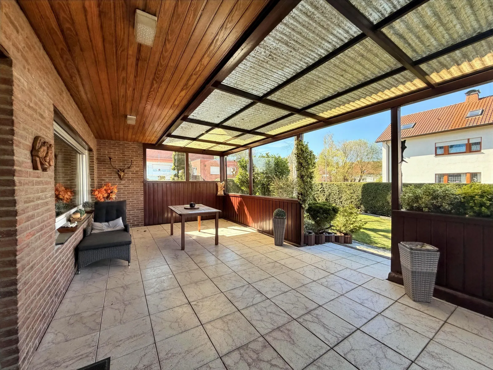 Überdachte Terrasse