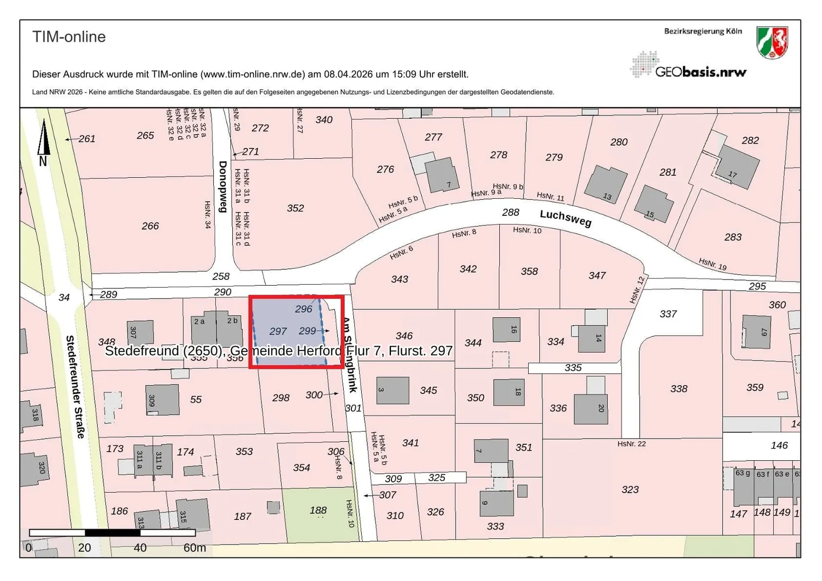 Lageplan 297-299