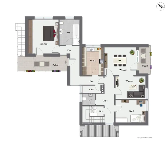 Grundriss Obergeschoss