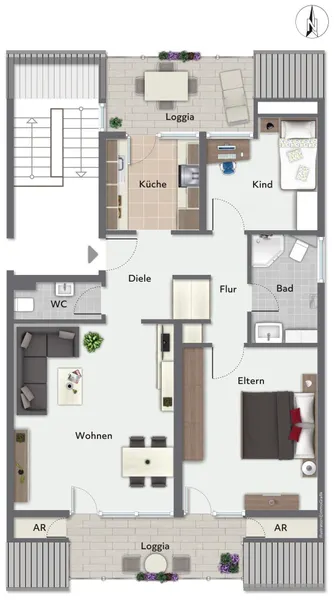 Grundriss Dachgeschoss