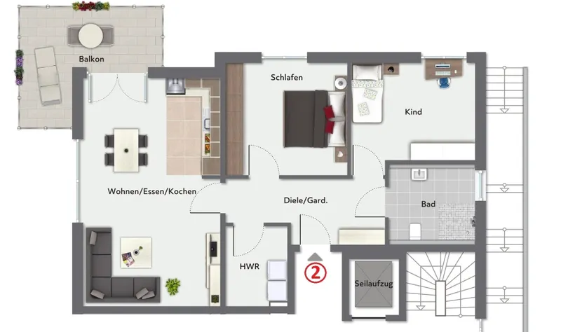 Wohnung 2