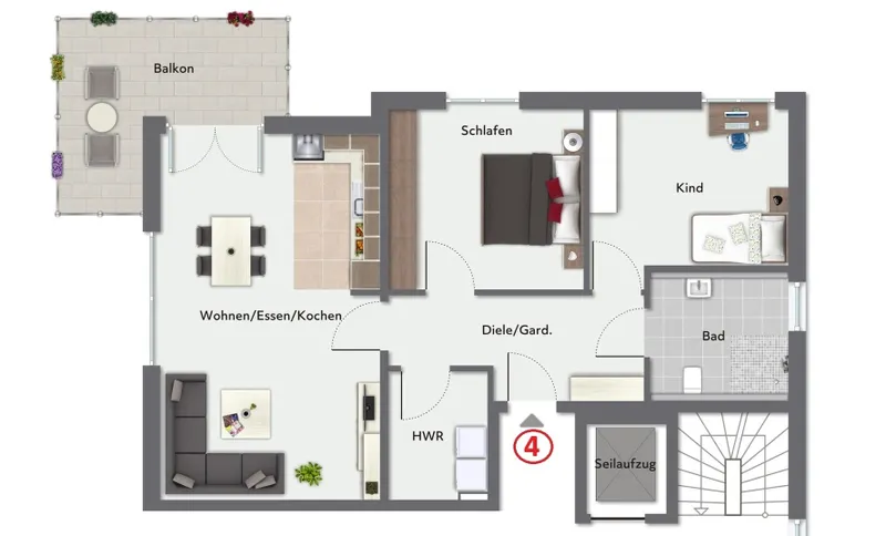 Wohnung 4