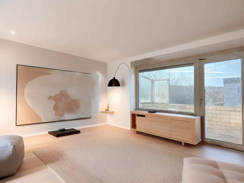 Wohnzimmer KI-generiert