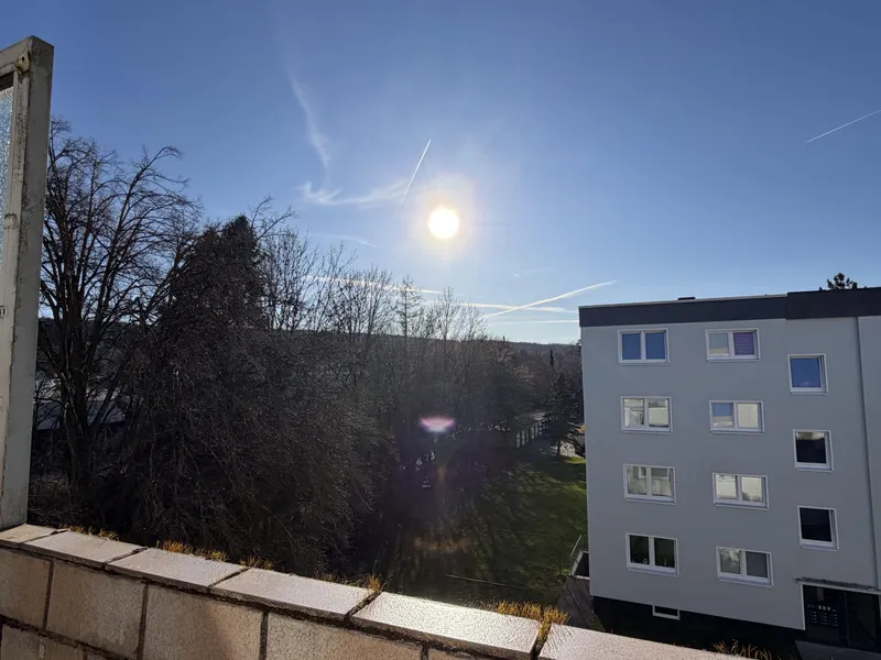 Blick vom Balkon
