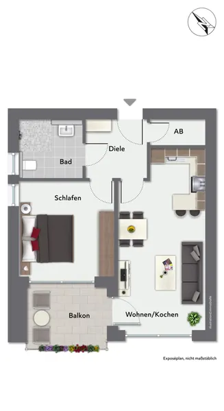 Grundriss Wohnung 5