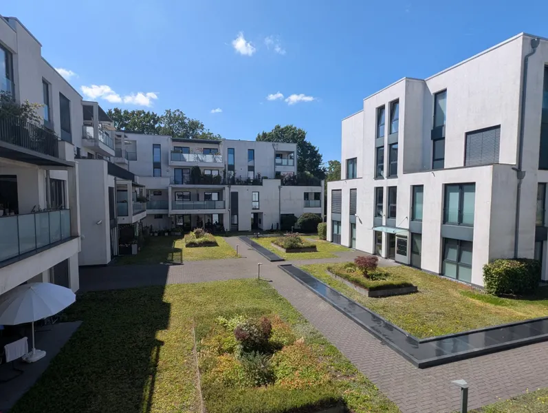 Blick vom Balkon