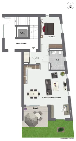 Grundriss Wohnung 2