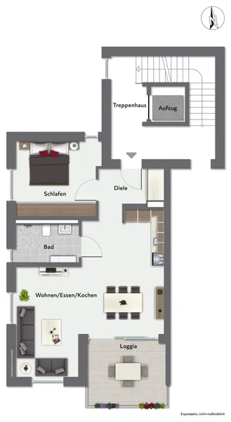 Grundriss Wohnung 3