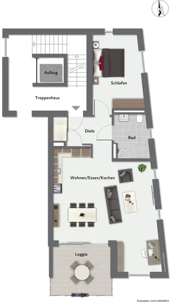 Grundriss Wohnung 4