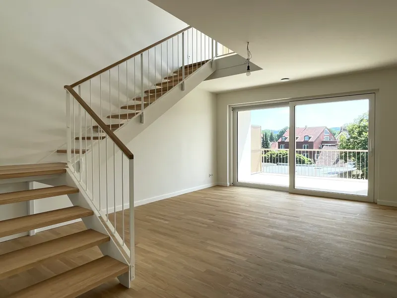 Treppe zum Dachgeschoss