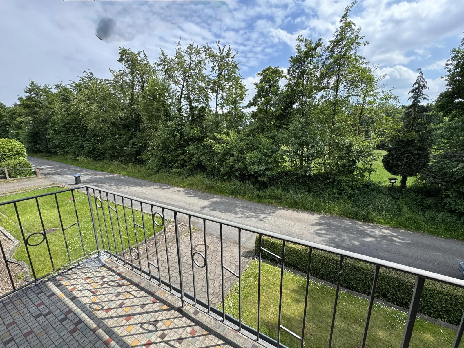 Ausblick vom Balkon