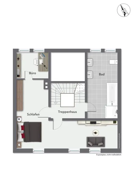 Grundriss Obergeschoss