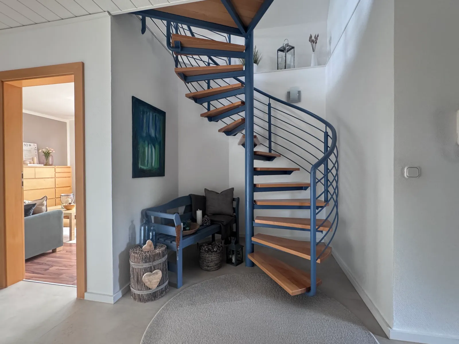 Treppe zum Dachgeschoss