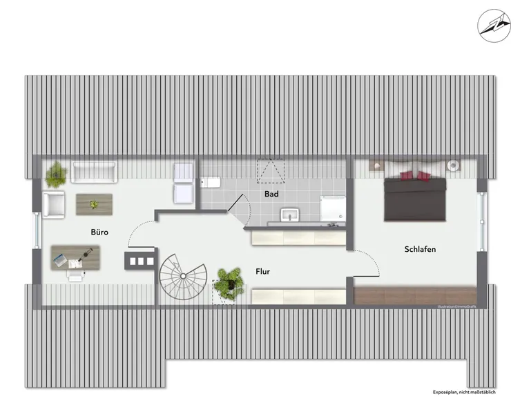 Grundriss Dachgeschoss