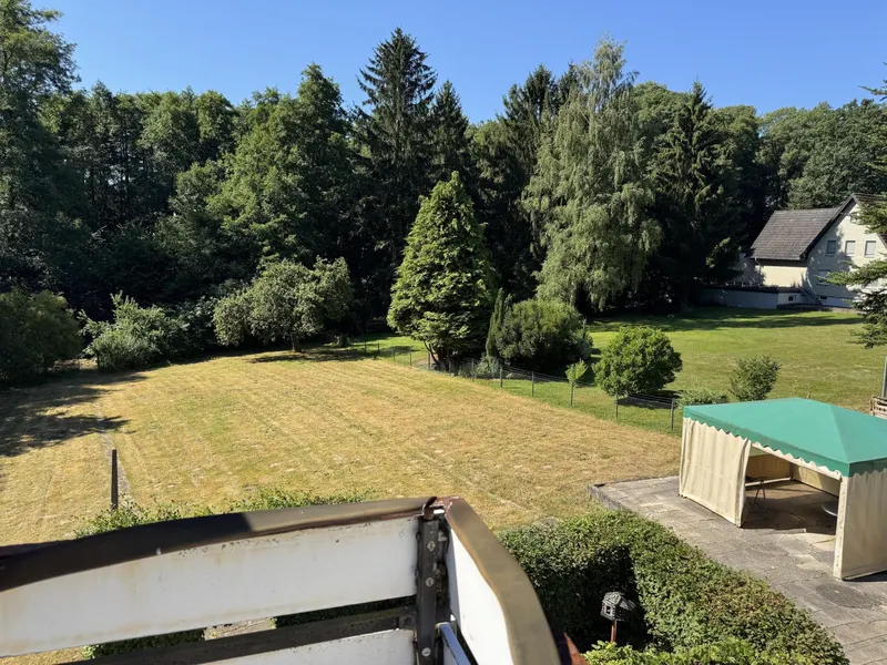Blick vom Balkon