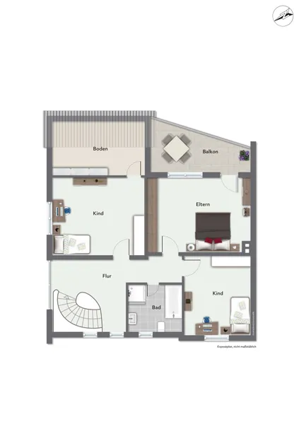 Grundriss Obergeschoss
