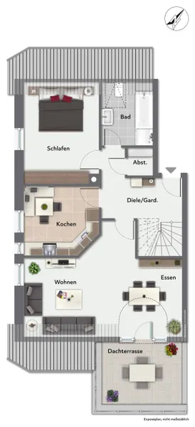 Dachgeschoss Ebene 1
