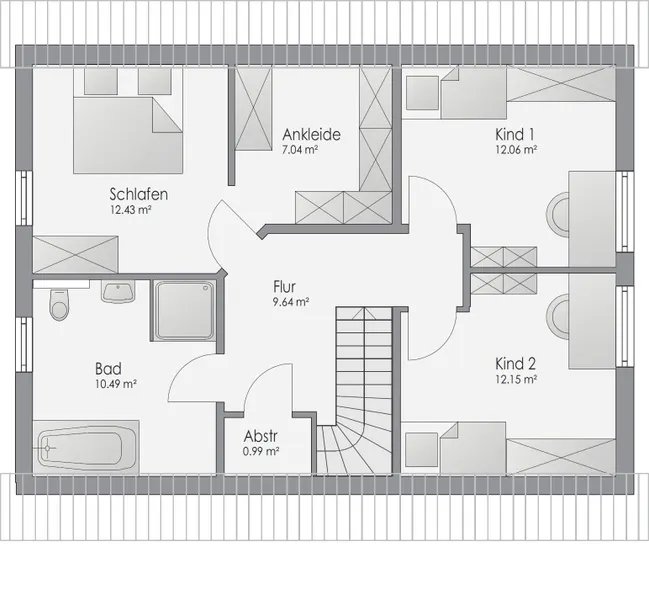 Grundriss Dachgeschoss