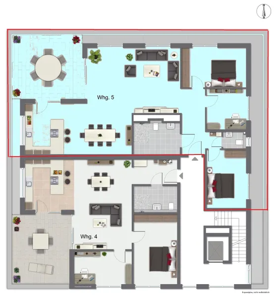 Grundriss Wohnung 5
