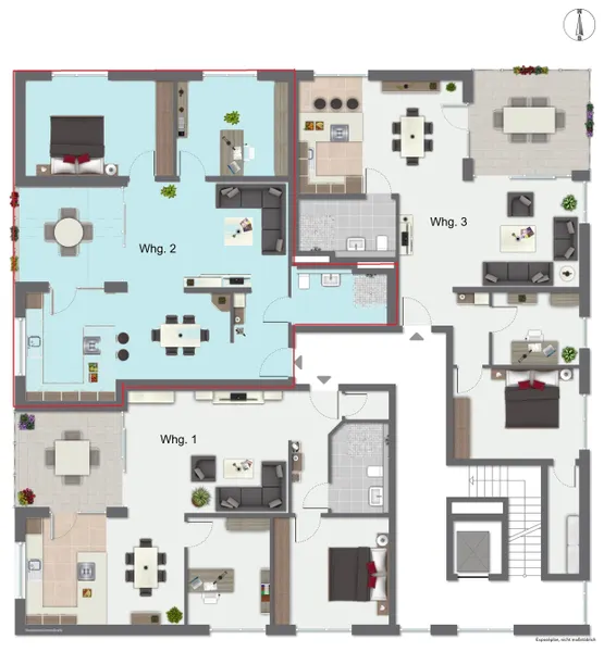 Grundriss Wohnung 2